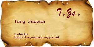 Tury Zsuzsa névjegykártya